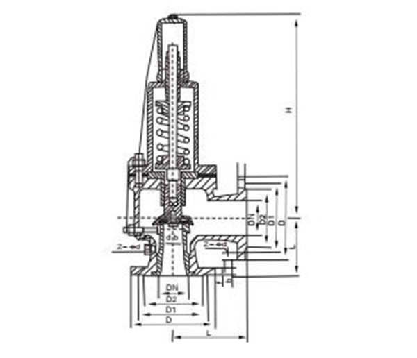 AH42F型弹簧封闭式an全回流阀